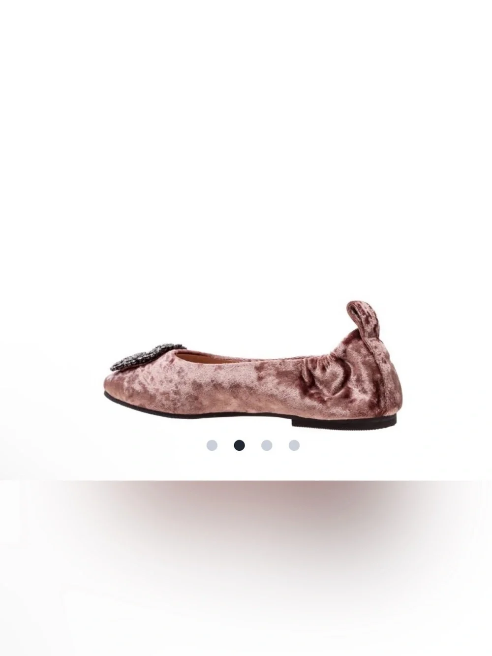 Linea Paolo Minax mulberry Velvet Embellished Ballet Flat - size 9.5